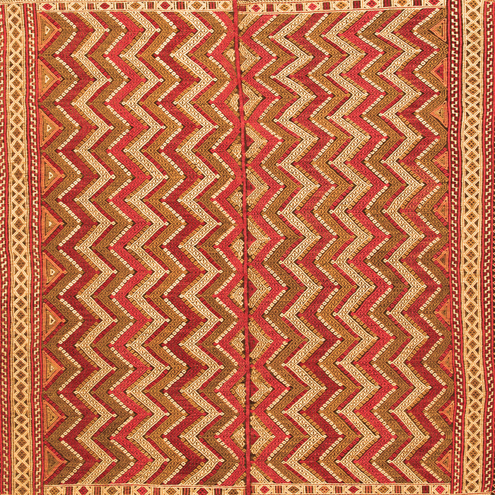 Serging Thickness of Southwestern Orange Country Rug, tr32org