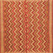 Serging Thickness of Southwestern Orange Country Rug, tr32org