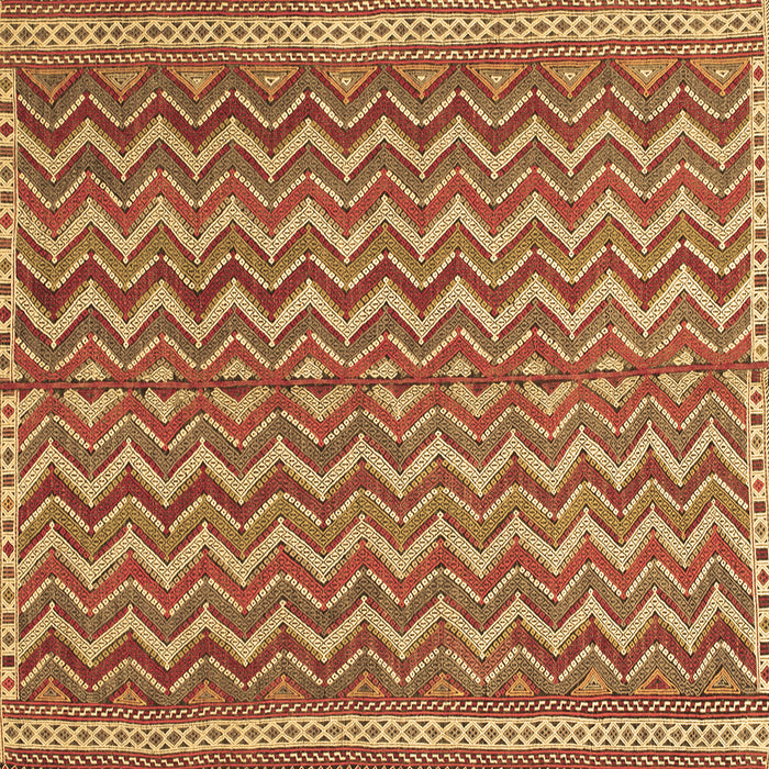 Square Southwestern Brown Country Rug, tr32brn