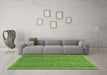 Machine Washable Southwestern Green Country Area Rugs in a Living Room,, wshtr32grn