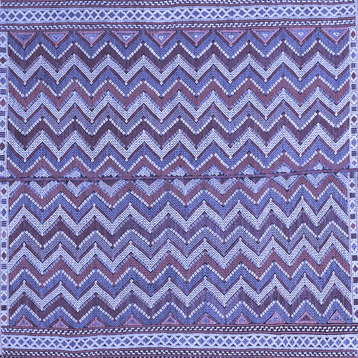 Square Southwestern Blue Country Rug, tr32blu