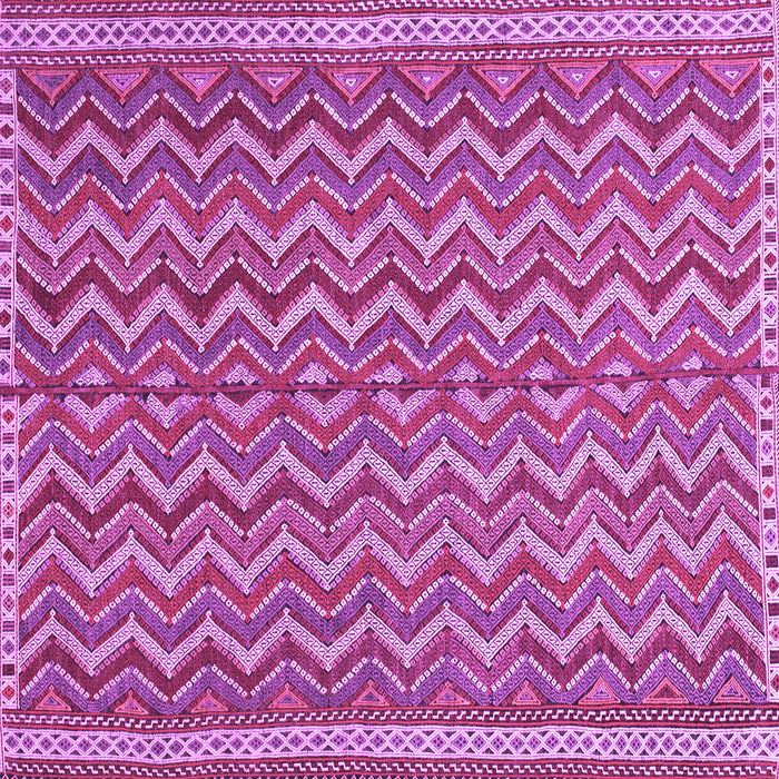 Square Machine Washable Southwestern Purple Country Area Rugs, wshtr32pur