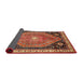 Sideview of Traditional Sand Brown Persian Rug, tr33