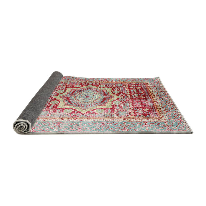 Sideview of Traditional Pale Silver Gray Persian Rug, tr330