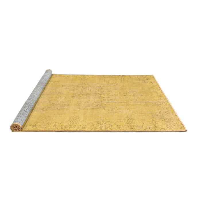 Sideview of Machine Washable Persian Brown Traditional Rug, wshtr3300brn