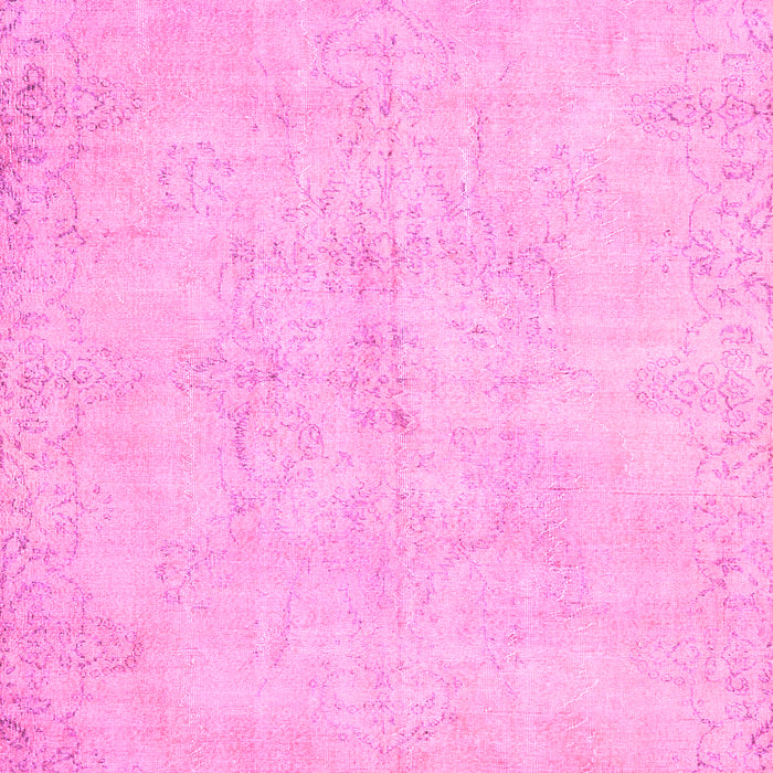 Machine Washable Persian Pink Traditional Rug, wshtr3300pnk