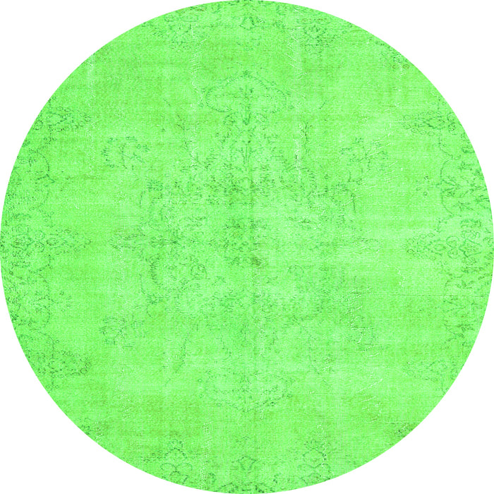 Square Persian Green Traditional Rug, tr3300grn