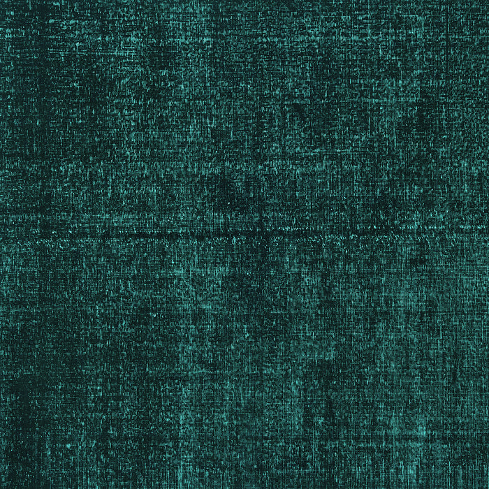 Square Machine Washable Persian Turquoise Bohemian Area Rugs, wshtr3301turq