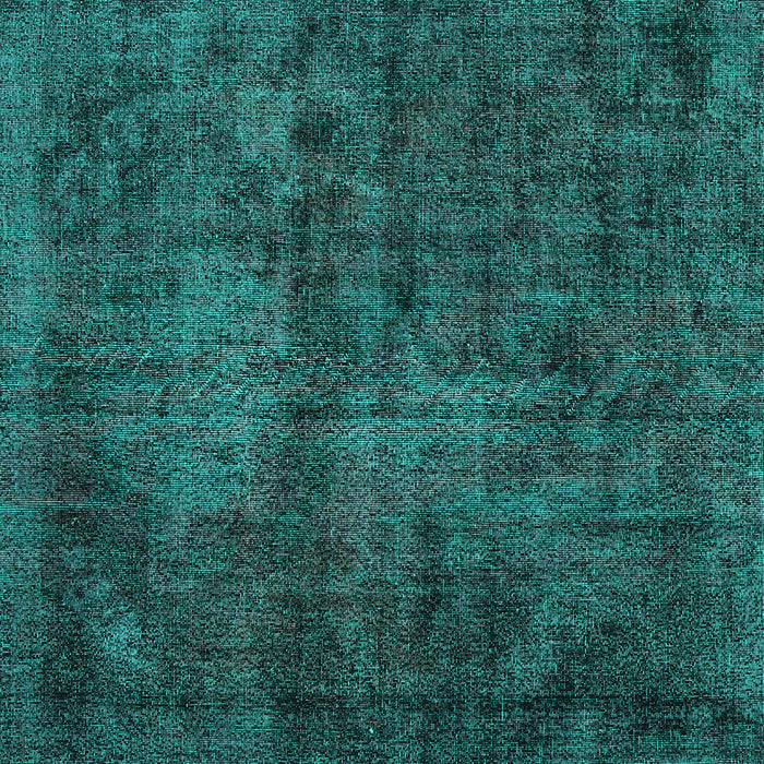 Square Persian Turquoise Traditional Rug, tr3302turq