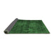 Sideview of Persian Emerald Green Traditional Rug, tr3302emgrn