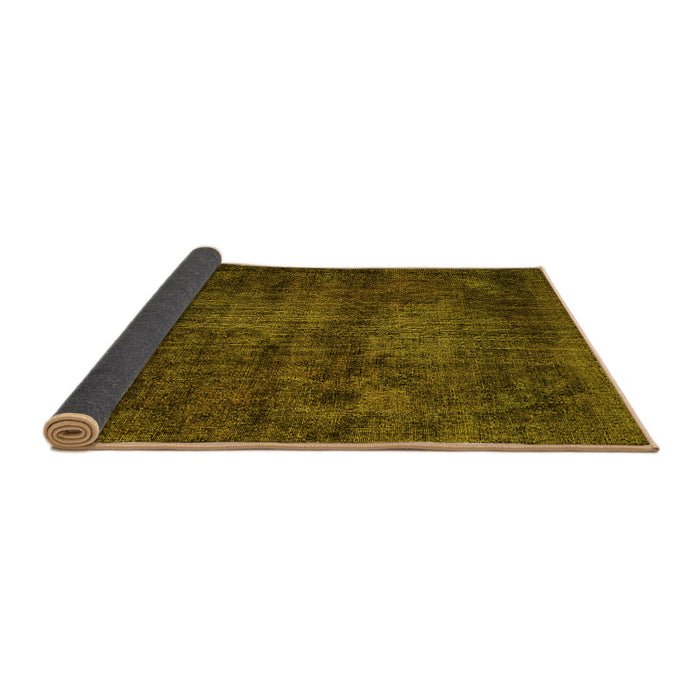 Sideview of Persian Yellow Traditional Rug, tr3302yw