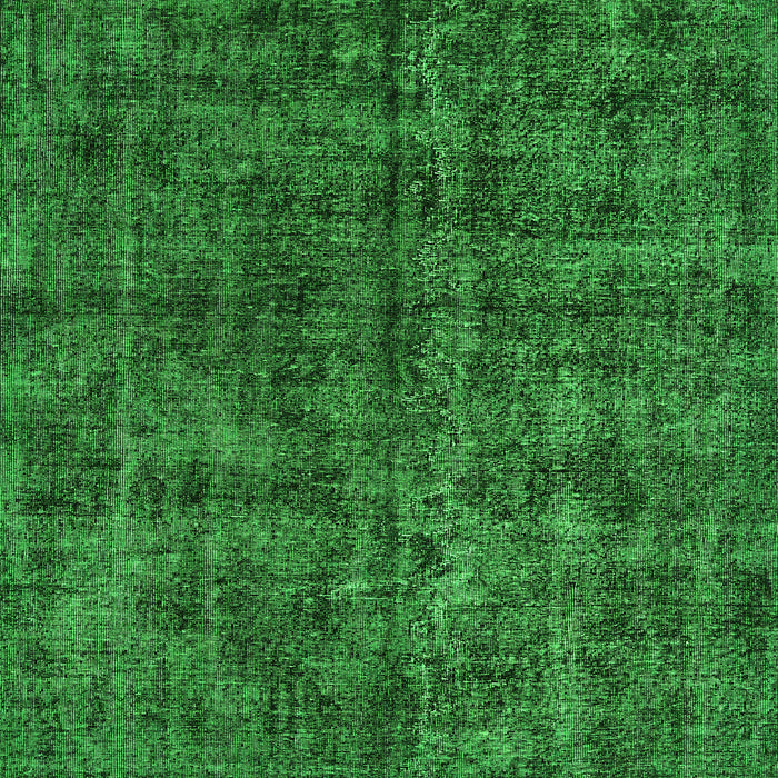 Round Machine Washable Persian Green Traditional Area Rugs, wshtr3303grn