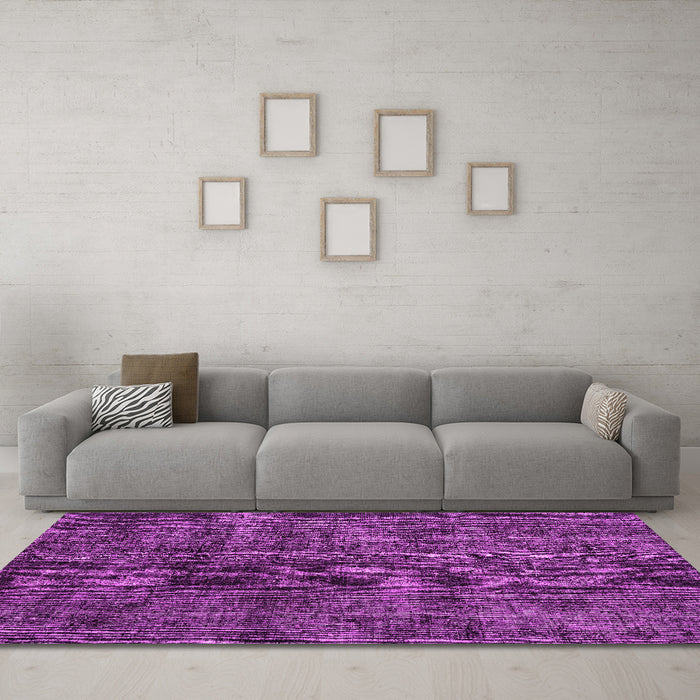 Machine Washable Persian Pink Traditional Rug in a Living Room, wshtr3303pnk