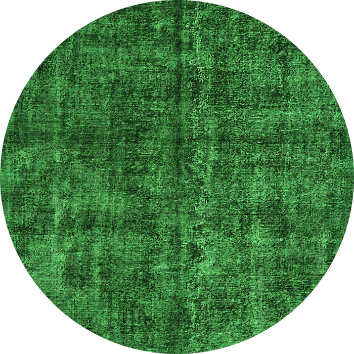 Square Persian Green Traditional Rug, tr3303grn