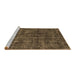 Sideview of Machine Washable Persian Brown Traditional Rug, wshtr3303brn