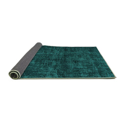 Sideview of Persian Turquoise Bohemian Rug, tr3304turq