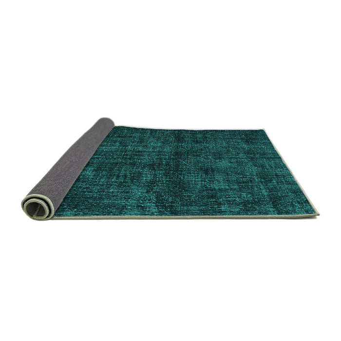 Sideview of Persian Turquoise Bohemian Rug, tr3304turq