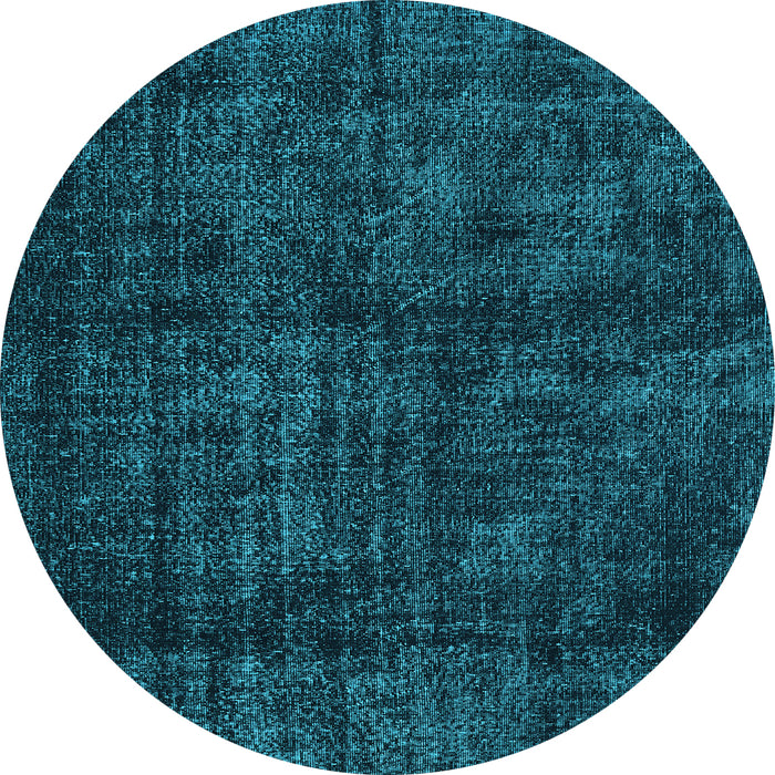 Round Persian Light Blue Bohemian Rug, tr3304lblu