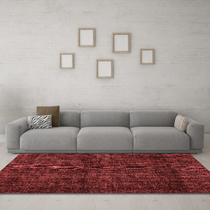 Bohemian Red Washable Rugs
