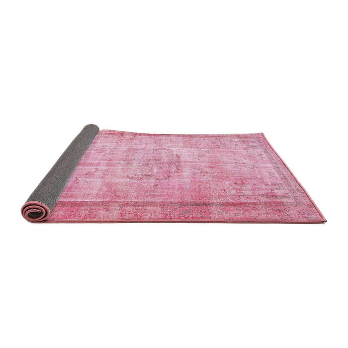 Sideview of Traditional Dark Pink Persian Rug, tr3305