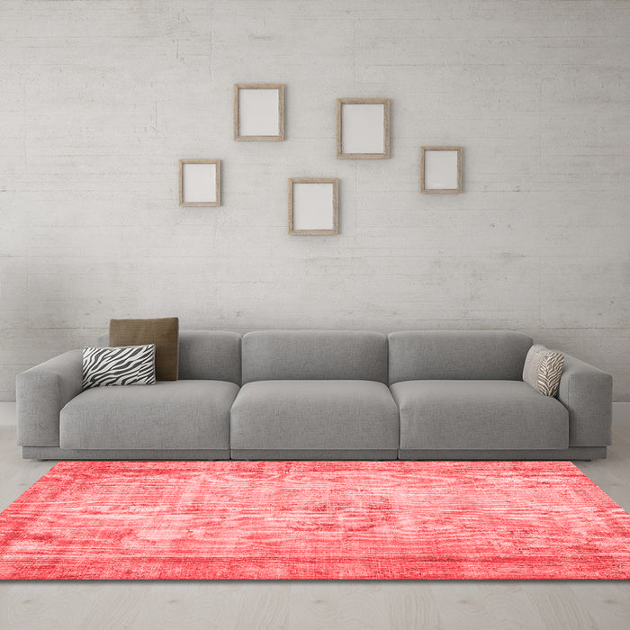 Bohemian Red Washable Rugs