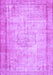 Machine Washable Persian Purple Bohemian Area Rugs, wshtr3305pur