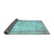 Sideview of Persian Turquoise Bohemian Rug, tr3305turq