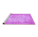 Sideview of Machine Washable Persian Purple Bohemian Area Rugs, wshtr3305pur