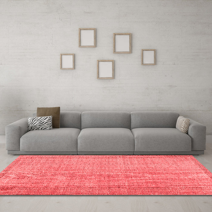 Bohemian Red Washable Rugs