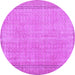 Round Persian Purple Bohemian Rug, tr3306pur