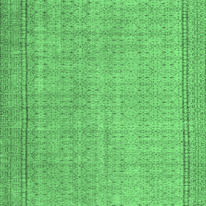 Machine Washable Persian Emerald Green Bohemian Area Rugs, wshtr3306emgrn