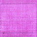 Square Machine Washable Persian Purple Bohemian Area Rugs, wshtr3306pur