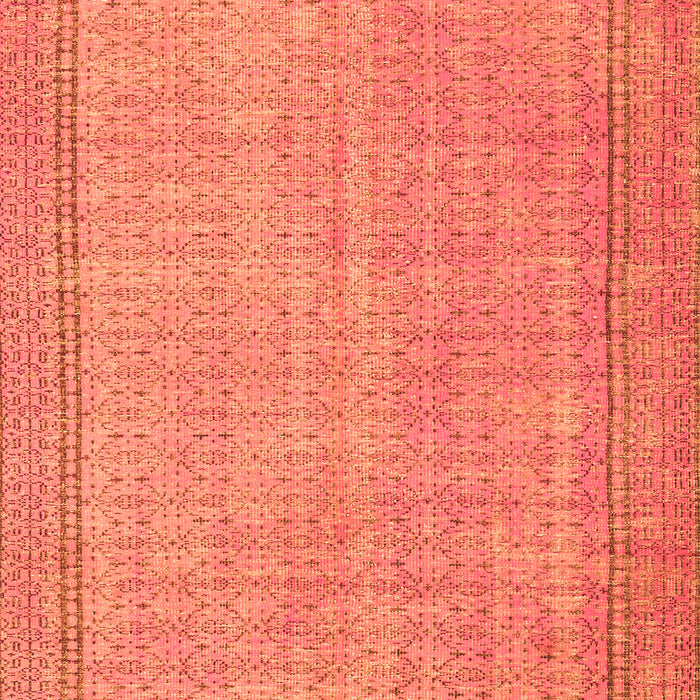 Serging Thickness of Machine Washable Persian Orange Bohemian Area Rugs, wshtr3306org