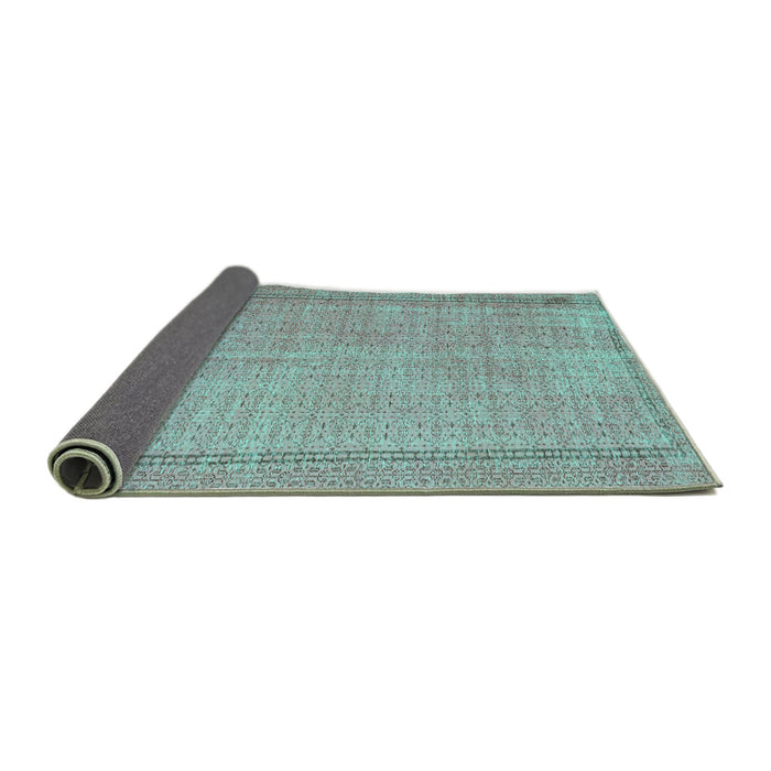 Sideview of Persian Turquoise Bohemian Rug, tr3306turq
