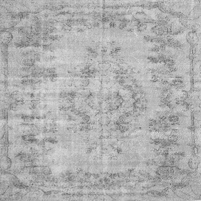 Serging Thickness of Persian Gray Traditional Rug, tr3307gry