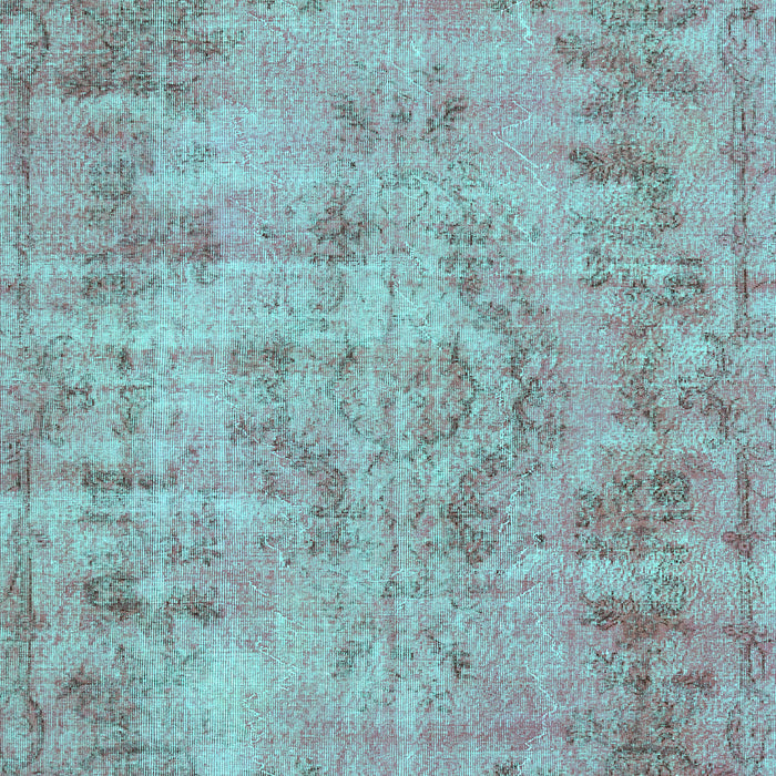 Machine Washable Persian Turquoise Traditional Area Rugs, wshtr3307turq