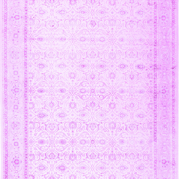 Machine Washable Persian Purple Traditional Area Rugs, wshtr3308pur