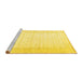 Sideview of Machine Washable Persian Yellow Traditional Rug, wshtr3308yw