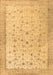 Machine Washable Persian Brown Traditional Rug, wshtr3309brn