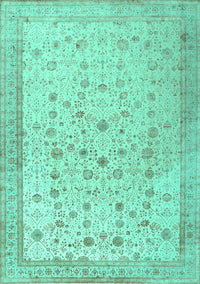 Persian Turquoise Traditional Rug, tr3309turq