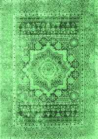 Persian Emerald Green Traditional Rug, tr330emgrn