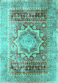 Persian Turquoise Traditional Rug, tr330turq