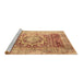 Sideview of Machine Washable Persian Brown Traditional Rug, wshtr330brn