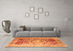 Machine Washable Persian Orange Traditional Area Rugs in a Living Room, wshtr330org