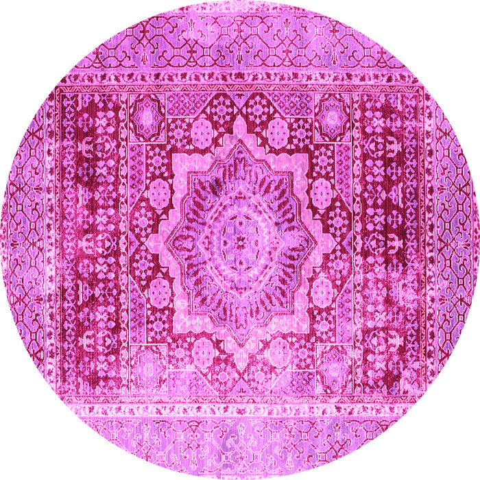 Round Persian Pink Traditional Rug, tr330pnk