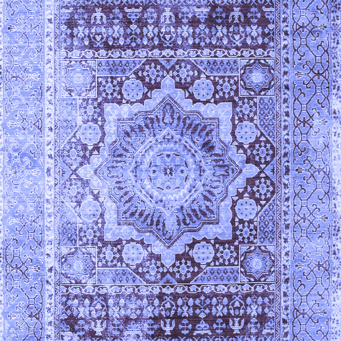 Machine Washable Persian Blue Traditional Rug, wshtr330blu