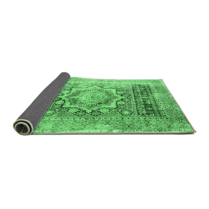 Sideview of Persian Emerald Green Traditional Rug, tr330emgrn