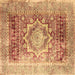 Square Persian Brown Traditional Rug, tr330brn