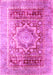 Machine Washable Persian Pink Traditional Rug, wshtr330pnk