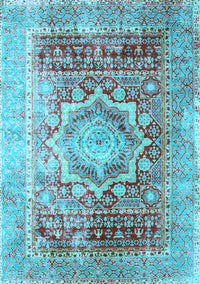 Persian Light Blue Traditional Rug, tr330lblu